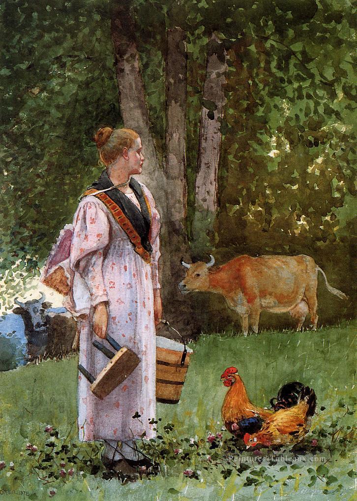 Le laitier réalisme peintre Winslow Homer Peintures à l'huile